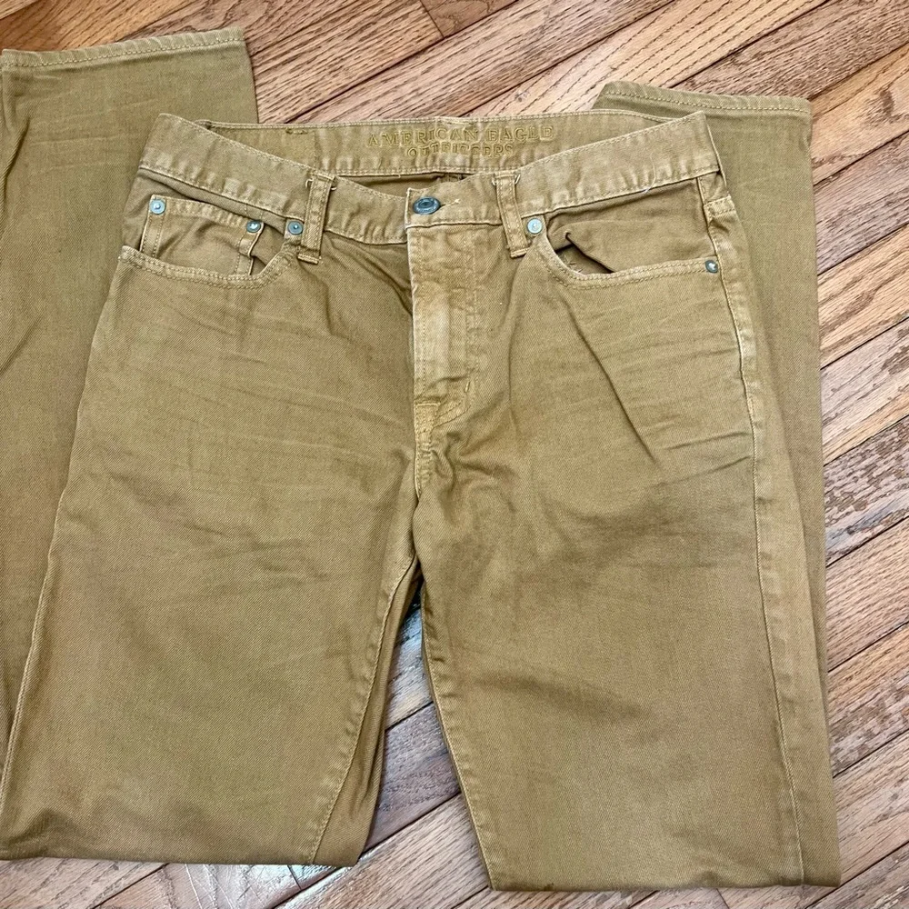 American Eagle Mens Khaki jeans 30/34 Slim Straight